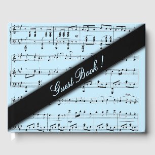 Blue Sheet Music Guest Book