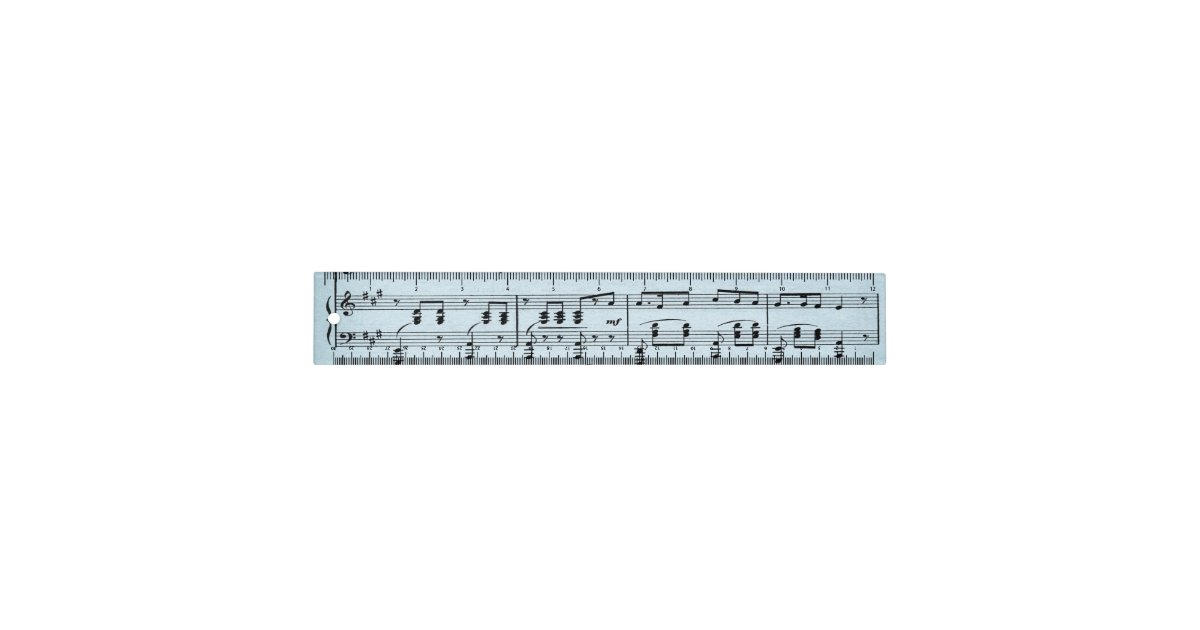 blue sheet music ruler zazzle com