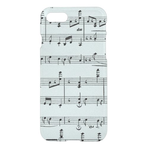 Blue Sheet Music iPhone SE87 Case