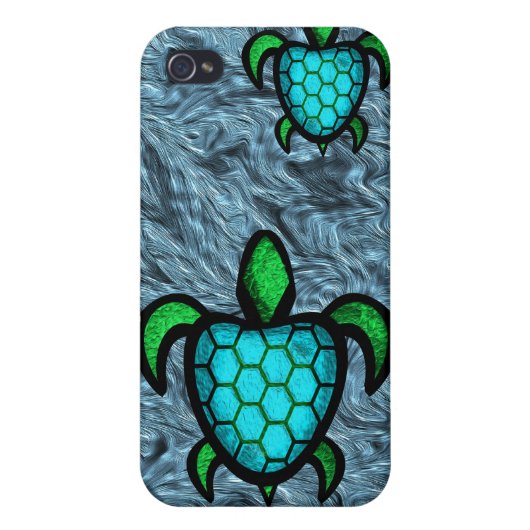 Blue Shell Turtle iPhone 4 Speck Case (Back)