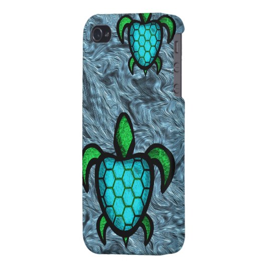 Blue Shell Turtle iPhone 4 Speck Case (Back Left)