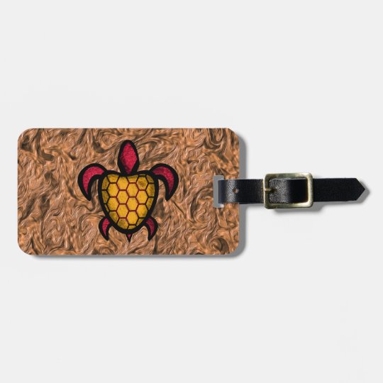 Blue Shell Turtle Luggage Tag