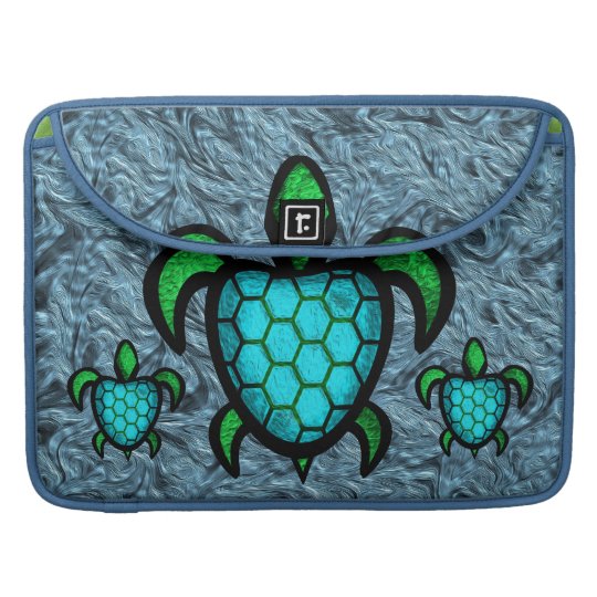 Blue Shell Turtle MacBook Pro Flap Sleeve