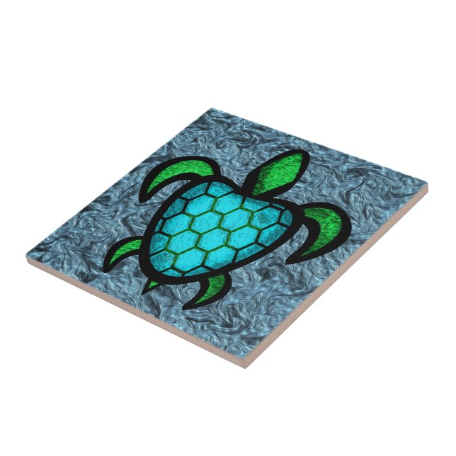 Blue Shell Turtle Tile (Side)