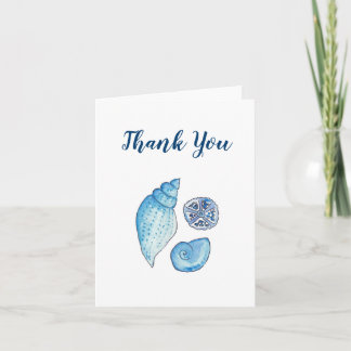 Blue Shells Thank You Card