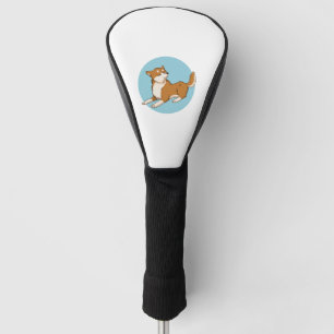 Blue shiba design. golf head cover