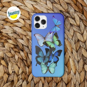 Blue Shimmering Butterflies iPhone 13 Pro Case