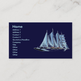 Blue Ship Business Card