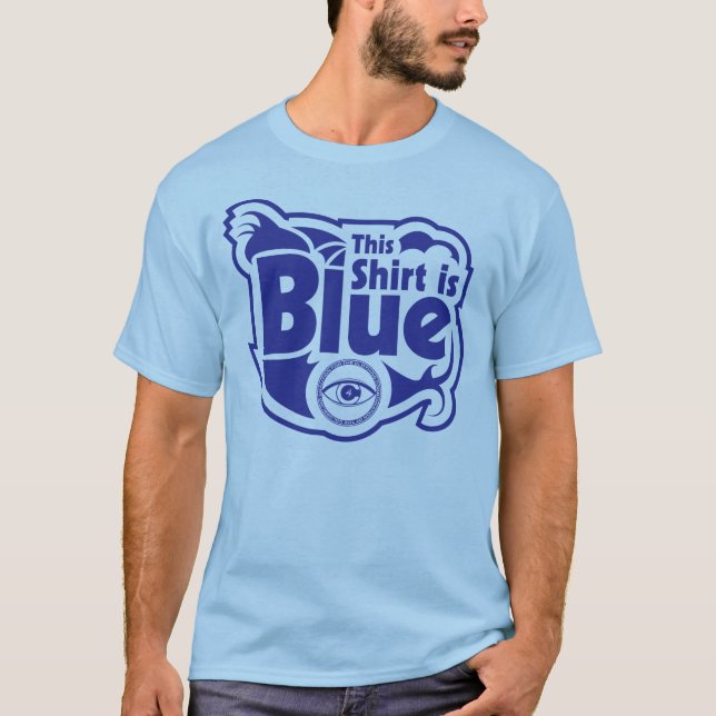 Blue Shirt for the Colorblind (Front)