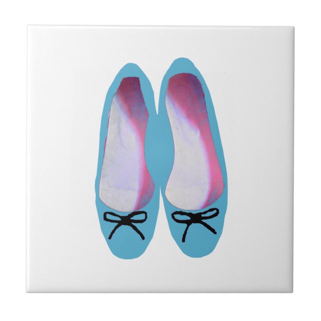 Blue Shoes Ceramic Tile (Front)