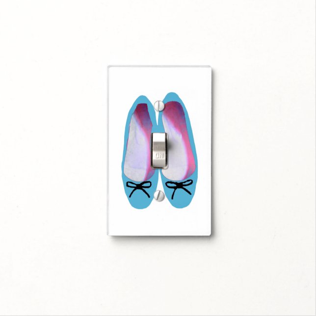 Blue Shoes Light Switch Cover (In Situ)