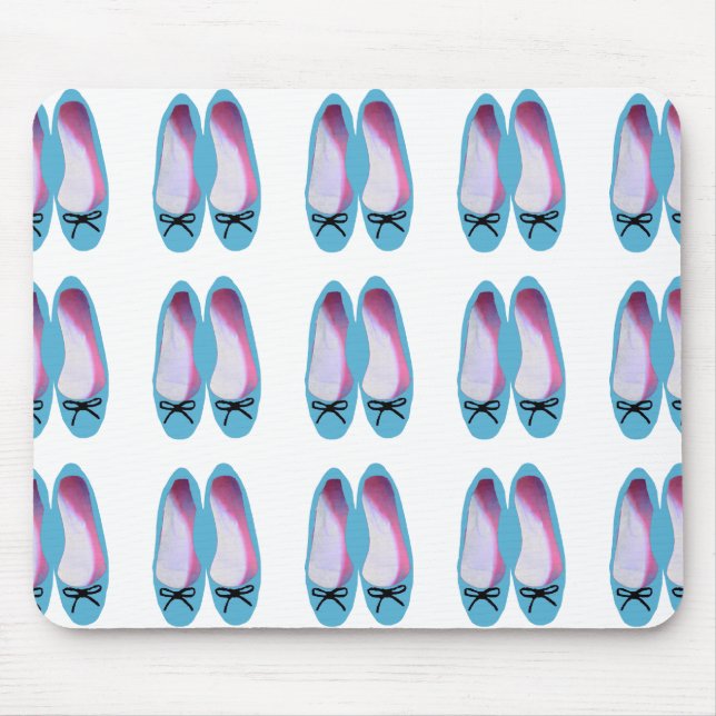 Blue Shoes Mouse Pad (Front)