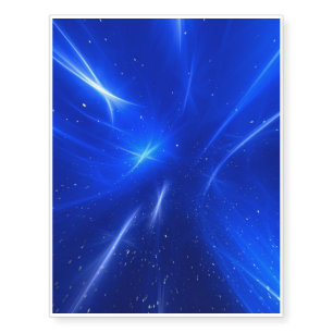 Blue Shooting Stars Temporary Tattoos