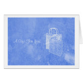 Blue Shopping Spree Money Enclosed (Front Horizontal)