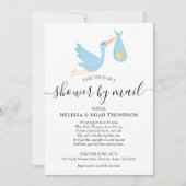 Blue Shower By Mail Long Distance Sprinkle Invitation (Front)