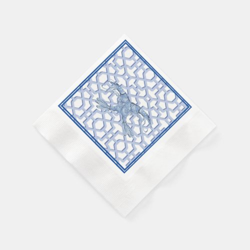 Blue Shrimp Paper Napkin