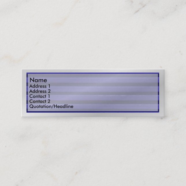 Blue Shutter Transparent Profile Card (Front)