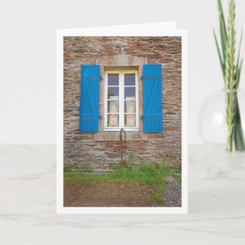 Blue Shutters Card by OurJewishCommunity at Zazzle