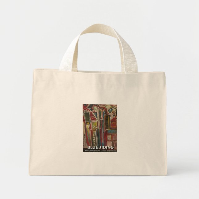 blue siding mini tote bag (Front)