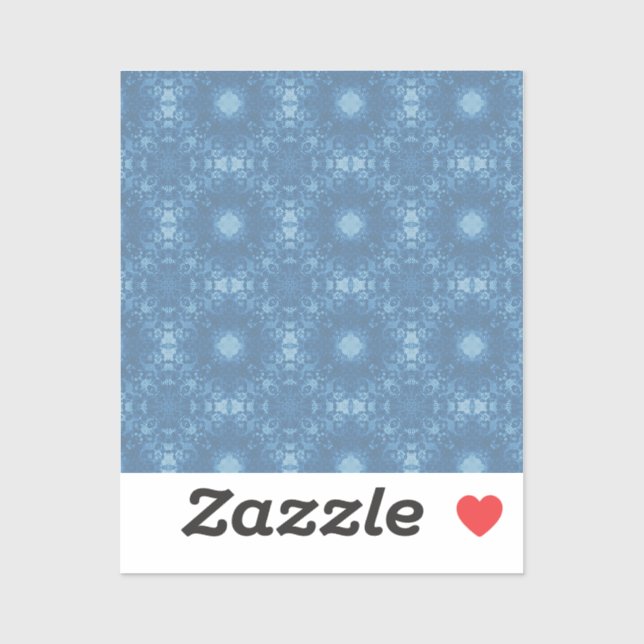 Blue Signature Pattern Sticker (Sheet)
