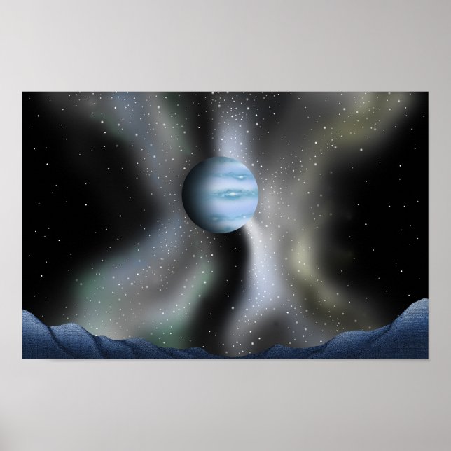 Blue silence. Journey to a distant ice planet. Poster (Front)
