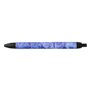 Blue silk abstract pen