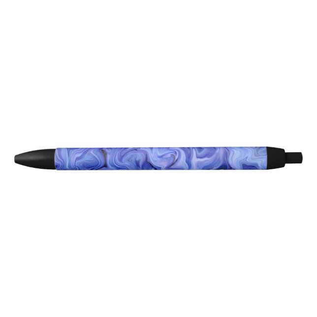 Blue silk abstract            pen (Front)