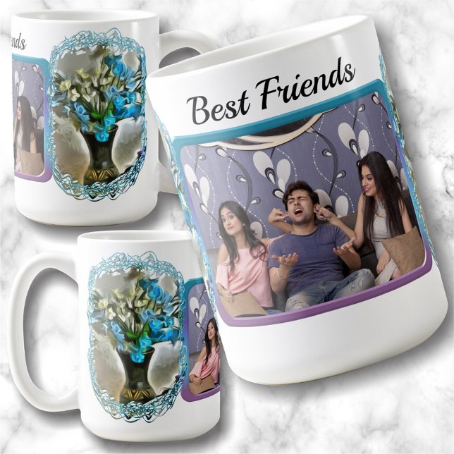 Blue Silk Flowers 2190  Coffee Mug (Creator Uploaded)