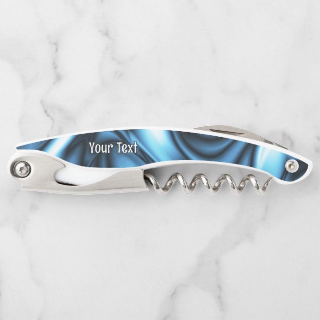 Blue Silk Waiter's Corkscrew (Front)
