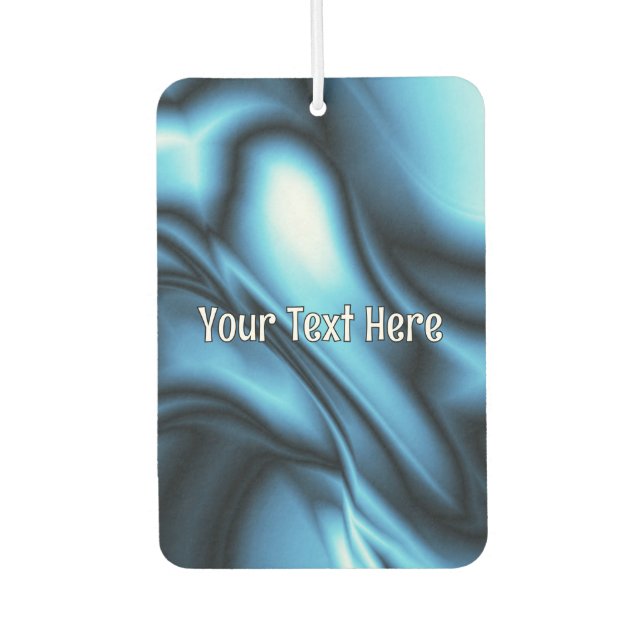 Blue Silk wave Air Freshener (Front)