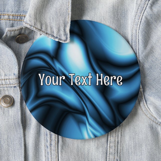 Blue Silk wave Button (In Situ)