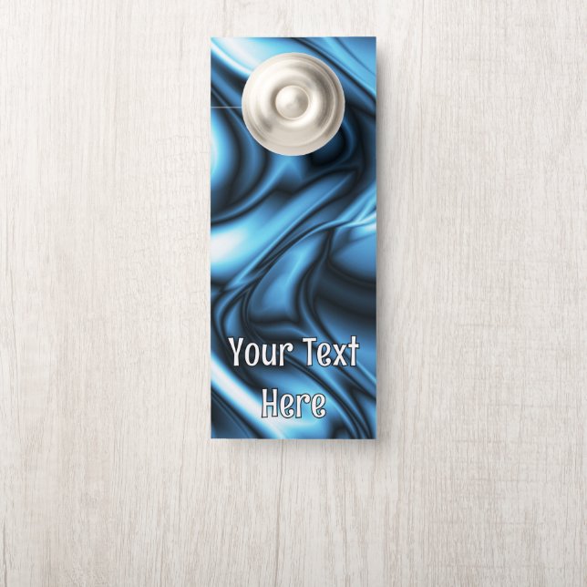 Blue Silk wave Door Hanger (On Knob)