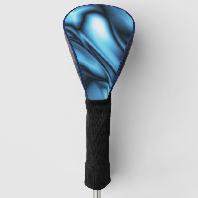 Blue Silk wave Golf Head Cover (Front)
