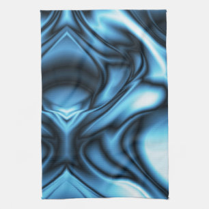 Blue Silk wave Kitchen Towel