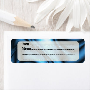 Blue Silk wave Label