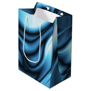 Blue Silk wave Medium Gift Bag