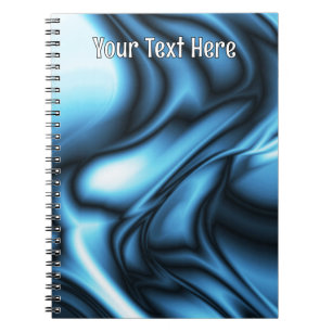 Blue Silk wave Notebook