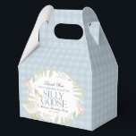 Blue Silly Goose Floral Gingham Birthday Favor Boxes<br><div class="desc">A silly goose is almost on the loose. This Silly Goose Party Decor Collection is perfect for celebrating your sweet little girl! Featuring an adorable silly goose, pastel florals, and soft gingham patterns, this collection is perfect for adding a touch of playful elegance to any party. Whether it’s for a...</div>