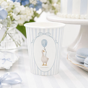 Blue Silly Goose Paper Cup