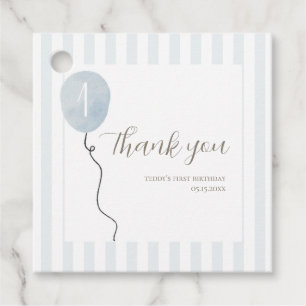 Blue Silly Goose Square Favor Tag