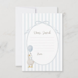 Blue Silly Goose Time Capsule Card