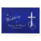 Blue Silver Christian Cross Wedding