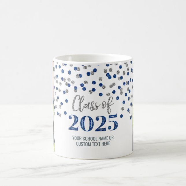 Blue Silver Class of 2025 Coffee Mug (Center)