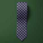 Blue & Silver Farmers Tractor Neck Tie<br><div class="desc">Nothing is more iconic in farm country than a tractor,  which makes this simple but elegant design ideal for the farmer in your life. Create a great gift combination package with a pair of matching socks featuring the same design.</div>