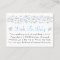 Blue & Silver Glitter Book Request Cards