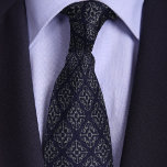 Blue & Silver Justice Scales Attorney Neck Tie<br><div class="desc">At first glance, this ornate design appears to be an elaborate geometric pattern, however upon closer inspection you'll see it is comprised of the scales of justice, creating an attractive pattern ideal for an attorney, lawyer, legal professional, or law student who is celebrating graduation or passing the bar exam. Be...</div>