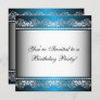 Blue & Silver Lace Party Template