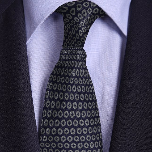 Blue & Silver Polkadot Medical Cross Doctors Neck Tie (Creator Uploaded)