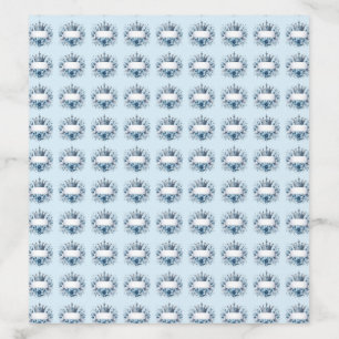Blue Silver Prince Crown Envelope Liner