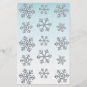 Blue & Silver Snowflake What's In Your Phone Game (Back)